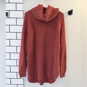 a new day Women's Cowl Neck Sweater - Deep Red